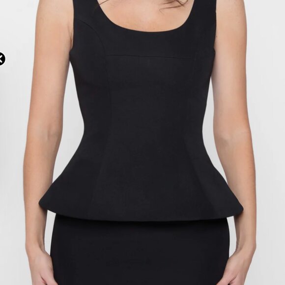 NWT Leau Black Calesia Contour Bustier Top Size Small - Picture 1 of 4